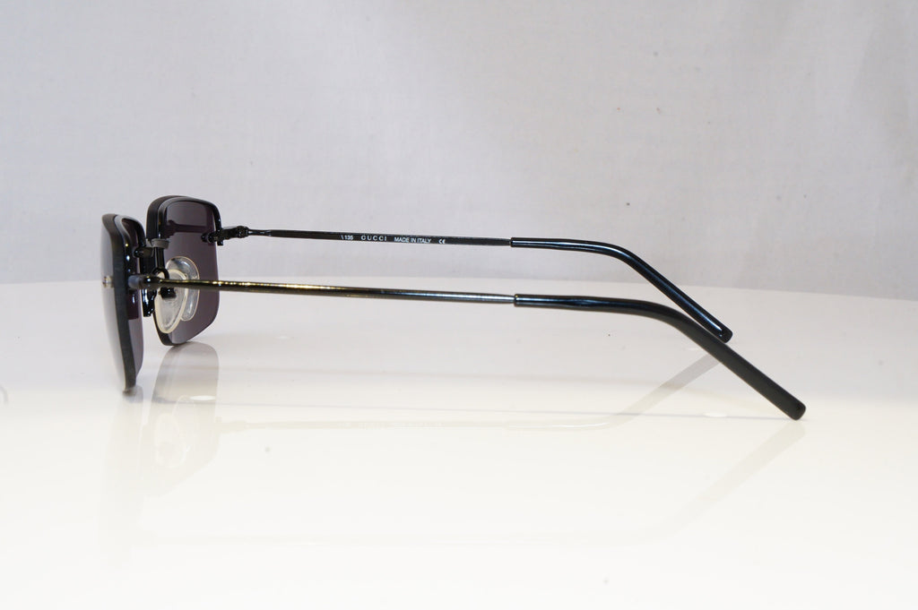 GUCCI Mens Vintage 1990 Designer Sunglasses Black Rectangle GG 1675 006 20636