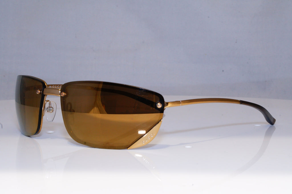 GUCCI Mens Mirror Vintage 1990 Designer Sunglasses Gold Wrap GG 1691 577VP 19420