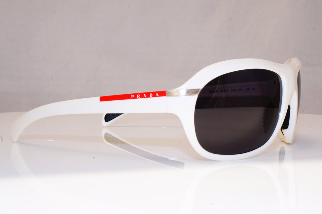 PRADA Mens Designer Sunglasses White Wrap SPS 04I 4AO-4S1 16881