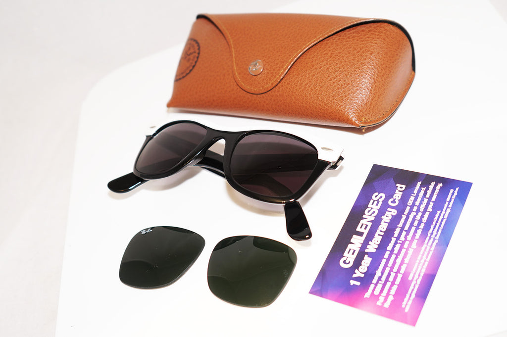 RAY-BAN Mens Unisex Designer Sunglasses White Wayfarer II RB 2143 956 14662