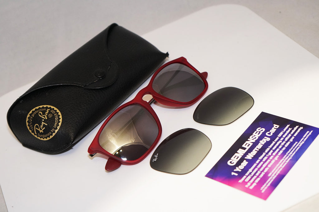 RAY-BAN Mens Designer Flash Mirror Sunglasses Red Chris RB 4187 898/11 14763