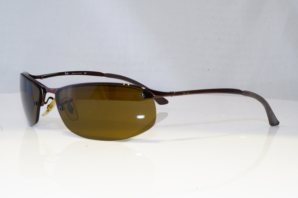 RAY-BAN Mens Designer Sunglasses Brown Rectangle FLIGHT RB 3179 014/73 20640