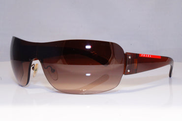 PRADA Mens Designer Sunglasses Brown Shield SPS 07F 4AN-6S1 19381