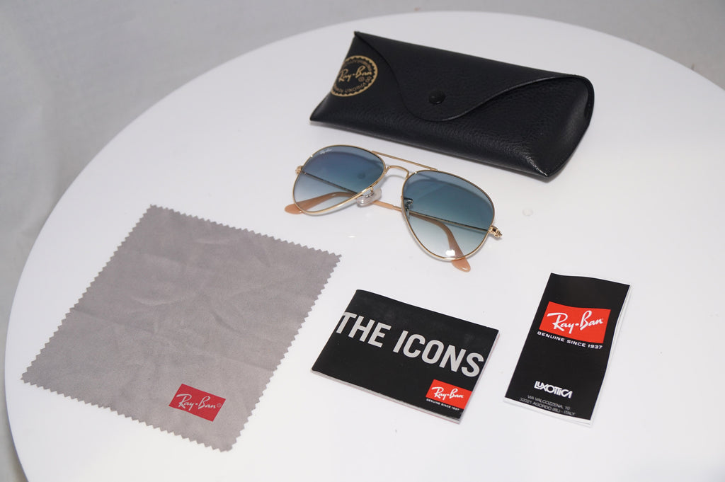 RAY-BAN Mens Designer Sunglasses Gold Pilot RB 3025 DD1/3F 19545