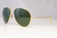 RAY-BAN Mens Vintage Designer Sunglasses Gold Pilot AVIATOR BAUSCH LOMB 20642