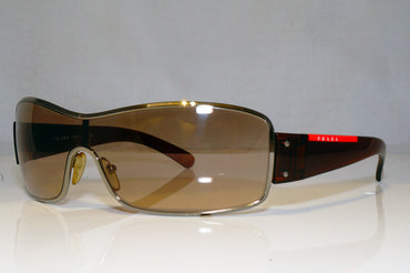PRADA Mens Designer Sunglasses Brown Shield SPS 52E 5AV-6S1 17226