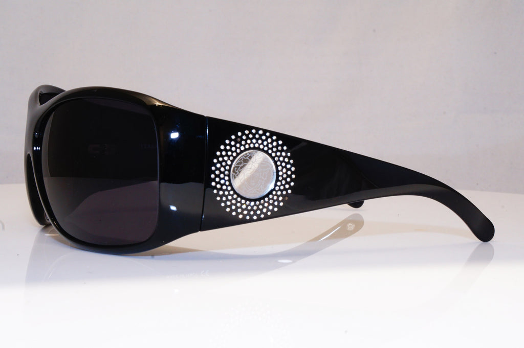 VERSACE Womens Diamante Oversized Designer Sunglasses Black 4133-B GB1/11 17664