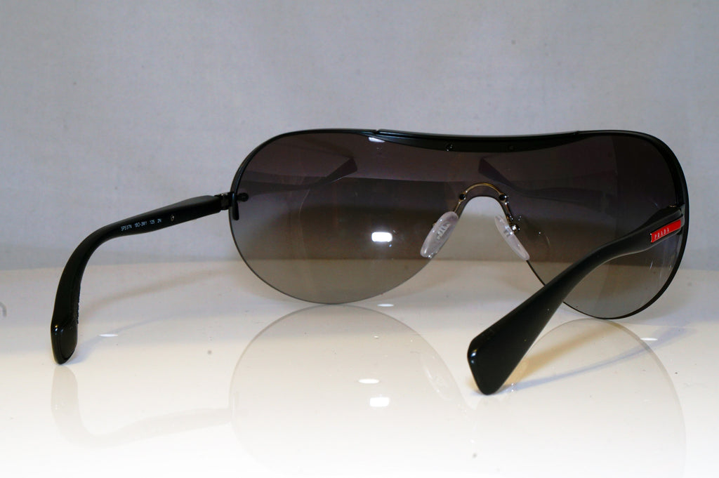 PRADA Mens Designer Sunglasses Black Shield SPS 57N 1BO-3M1 17270