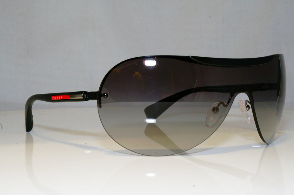 PRADA Mens Designer Sunglasses Black Shield SPS 57N 1BO-3M1 17270