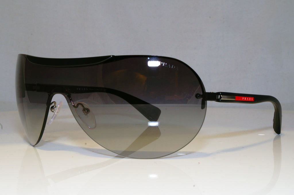 PRADA Mens Designer Sunglasses Black Shield SPS 57N 1BO-3M1 17270