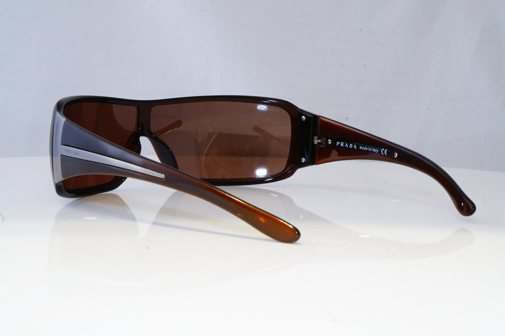 PRADA Mens Designer Sunglasses Brown Shield TINY RIGHT SPR 03H 7JQ-8C1 20630
