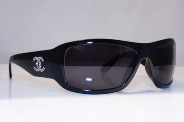 CHANEL Womens Diamante Designer Sunglasses Black Wrap 6008-B 501/81 16804