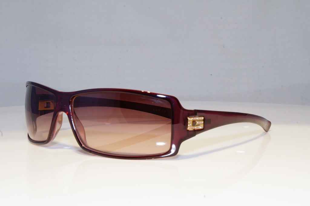 GUCCI Mens Womens Diamante Vintage Designer Sunglasses Burgundy GG 2515 19531