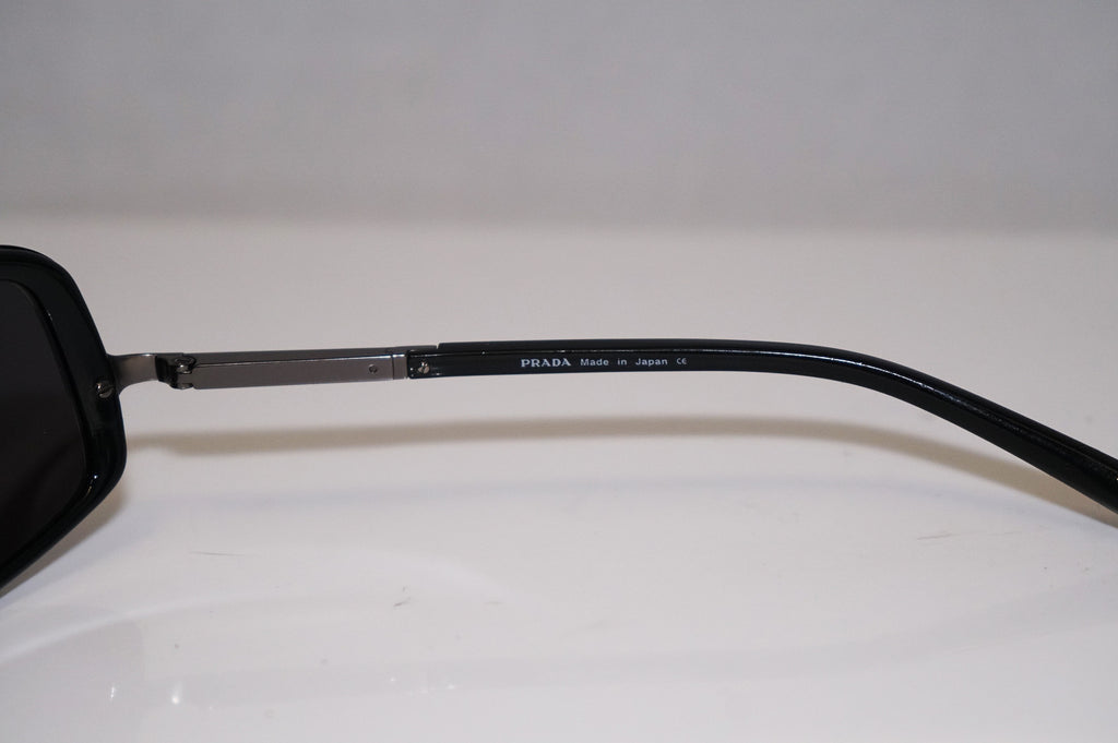 PRADA 1990 Vintage Mens Designer Sunglasses Black Rectangle SPR 02B 1AB1A1 14902