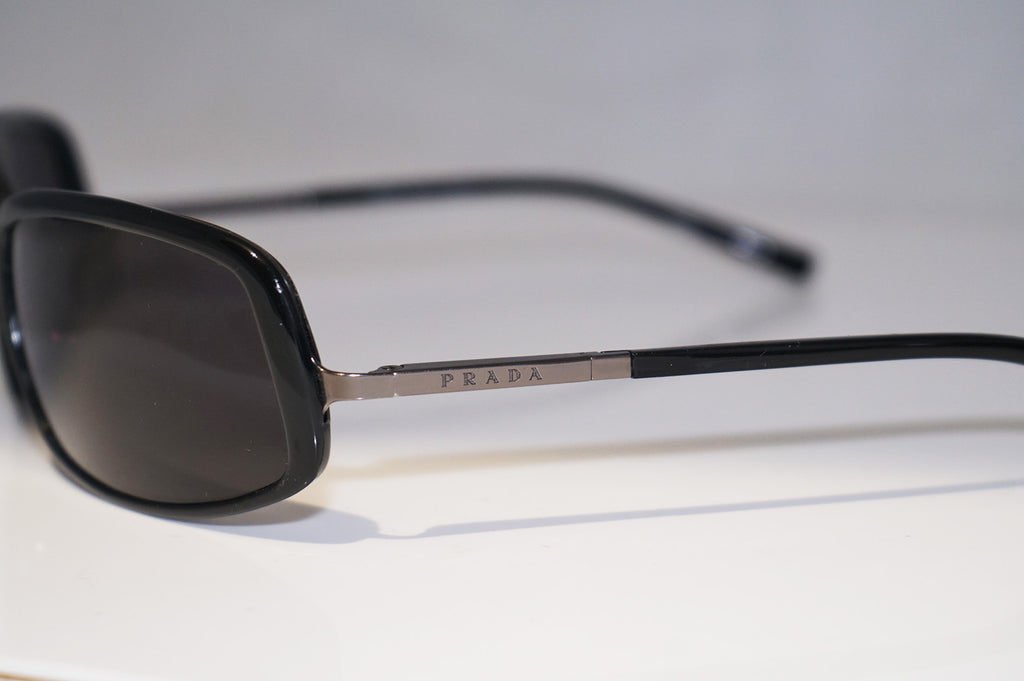 PRADA 1990 Vintage Mens Designer Sunglasses Black Rectangle SPR 02B 1AB1A1 14902