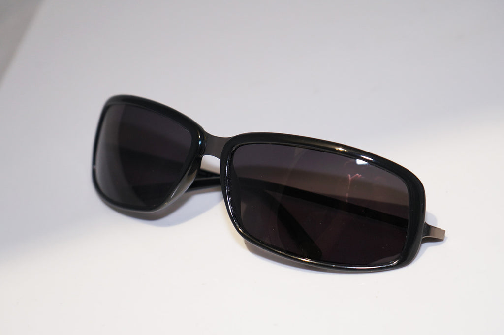 PRADA 1990 Vintage Mens Designer Sunglasses Black Rectangle SPR 02B 1AB1A1 14902