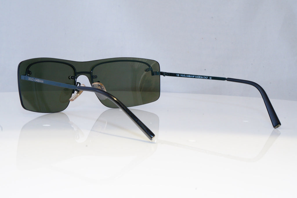 DOLCE & GABBANA Mens Vintage Designer Sunglasses Black Pilot DG 380S 641 20633