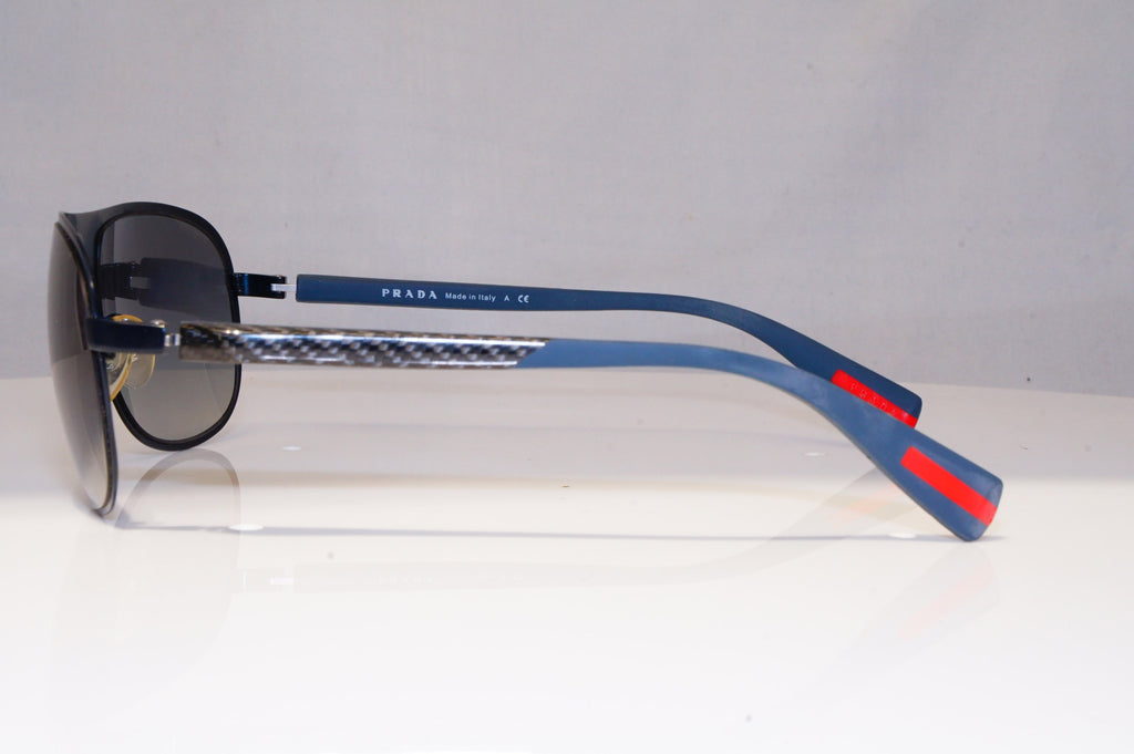 PRADA Mens Designer Sunglasses Blue Pilot CARBON FIBRE SPS 560 PDE-3M1 17888
