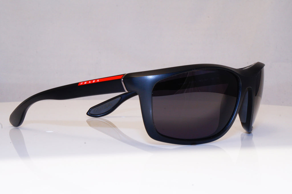 PRADA Mens Designer Sunglasses Black Wrap SPS 04P 1BO-1A1 17571