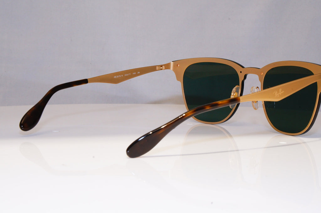 RAY-BAN Mens Womens Sunglasses Gold Clubmaster BLAZE RB 3576 043/71 17892