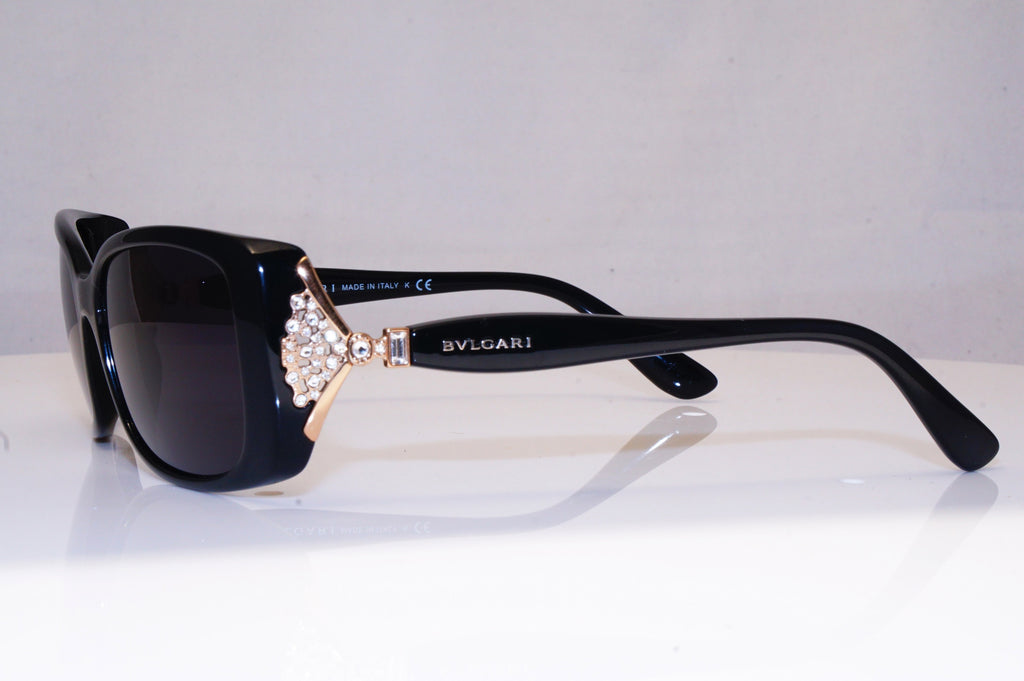 BVLGARI Womens Diamante Boxed Designer Sunglasses Black 8099-B 901/8G 16823