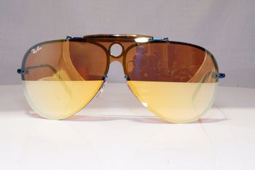RAY-BAN Mens Mirror Sunglasses Blue Shield SHOOTER BLAZE RB 3581 9038/7J 17870