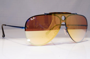RAY-BAN Mens Mirror Sunglasses Blue Shield SHOOTER BLAZE RB 3581 9038/7J 17870
