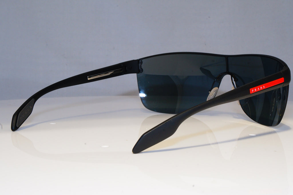 PRADA Mens Designer Sunglasses Black Shield SPS 52Q 1AB-1A1 19526