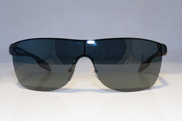 PRADA Mens Designer Sunglasses Black Shield SPS 52Q 1AB-1A1 19526