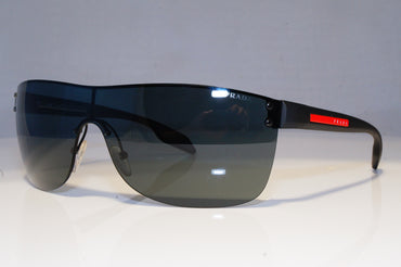 PRADA Mens Designer Sunglasses Black Shield SPS 52Q 1AB-1A1 19526