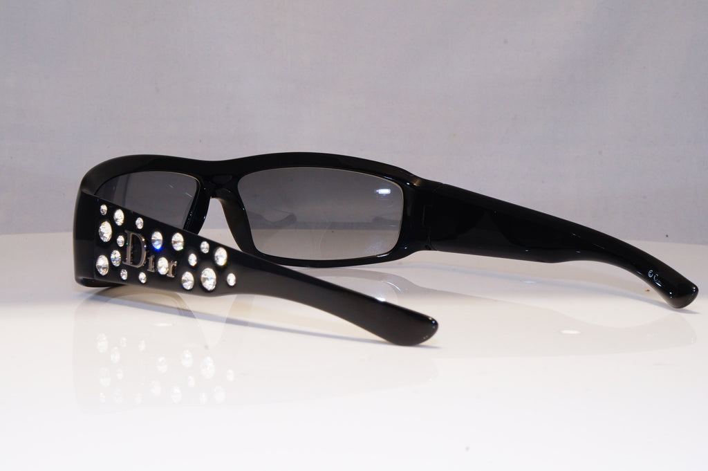 CHRISTIAN DIOR Womens Diamante Vintage Sunglasses Black SPARKLING 3 D28LE 17890