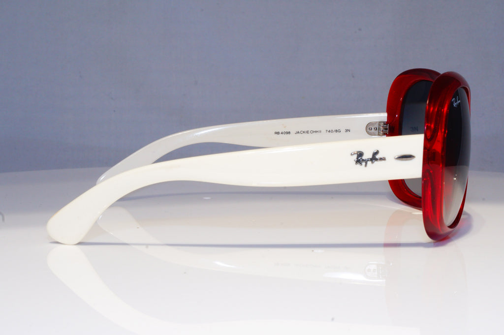 RAY-BAN Womens Designer Sunglasses Red Butterfly WHITE RB 4098 740/8G 19544