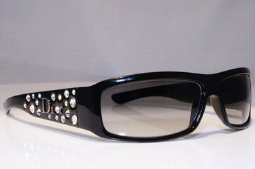 CHRISTIAN DIOR Womens Diamante Vintage Sunglasses Black SPARKLING 3 D28LE 17890