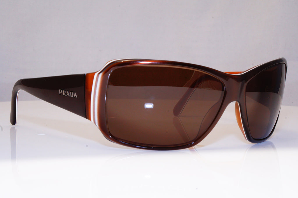 PRADA Womens Designer Sunglasses Brown Wrap SPR 09G 4BX-2Z1 16168