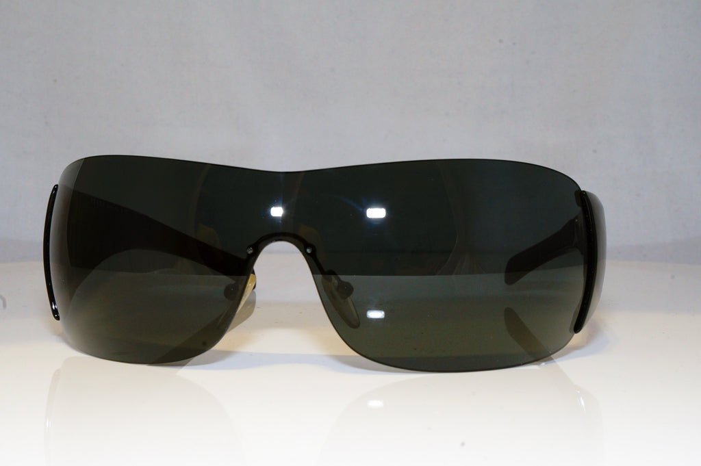 PRADA Mens Designer Sunglasses Black Shield SPS 07H 1AB-1A1 17214