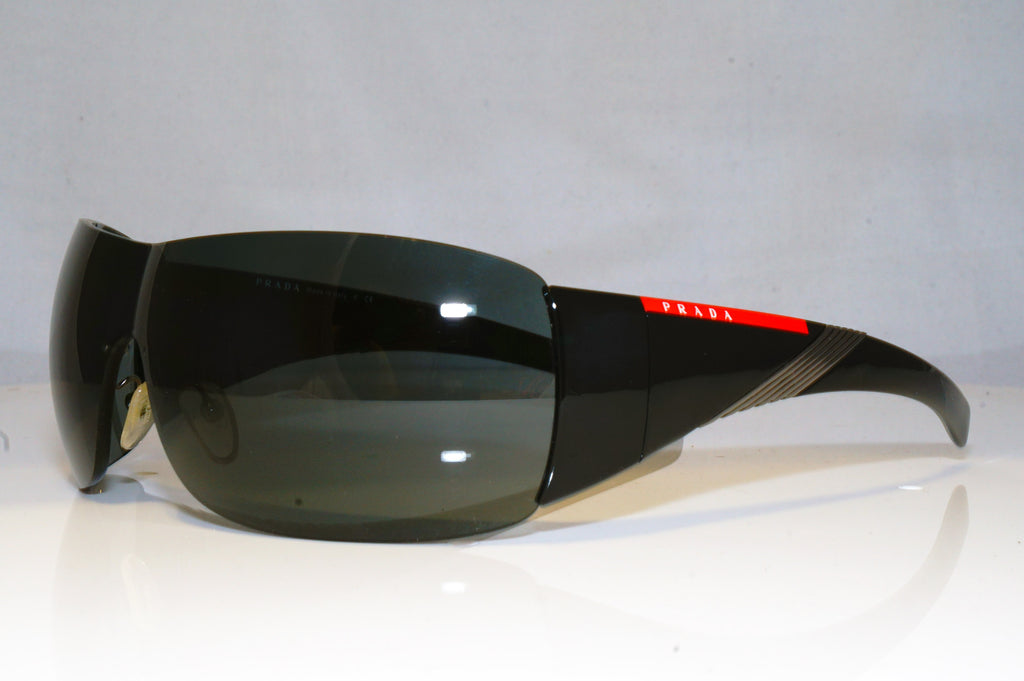 PRADA Mens Designer Sunglasses Black Shield SPS 07H 1AB-1A1 17214
