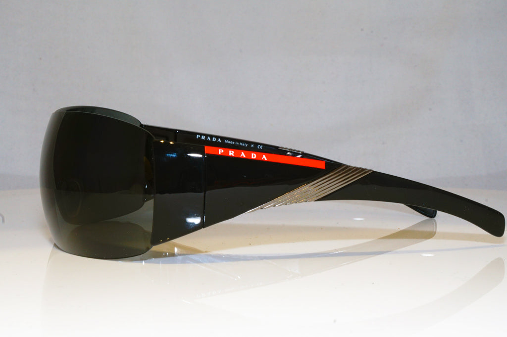 PRADA Mens Designer Sunglasses Black Shield SPS 07H 1AB-1A1 17214