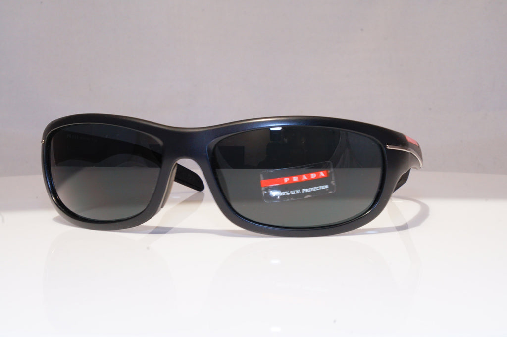 PRADA Mens Designer Sunglasses Black Wrap SPS 02N 1BO-1A1 18554
