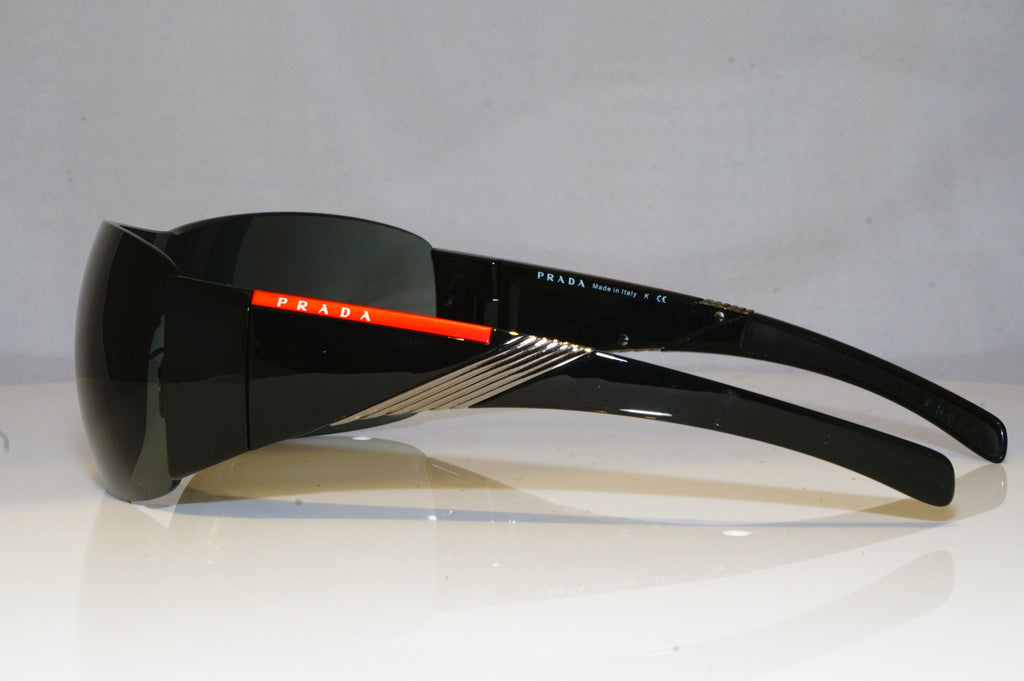PRADA Mens Designer Sunglasses Black Shield SPS 07H 1AB-1A1 17214