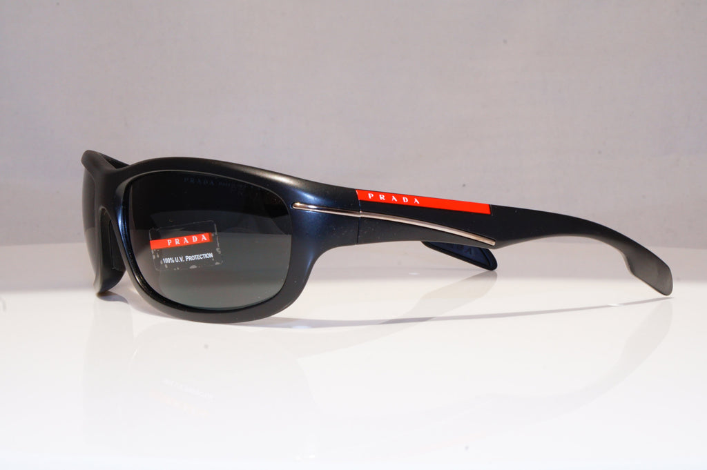 PRADA Mens Designer Sunglasses Black Wrap SPS 02N 1BO-1A1 18554