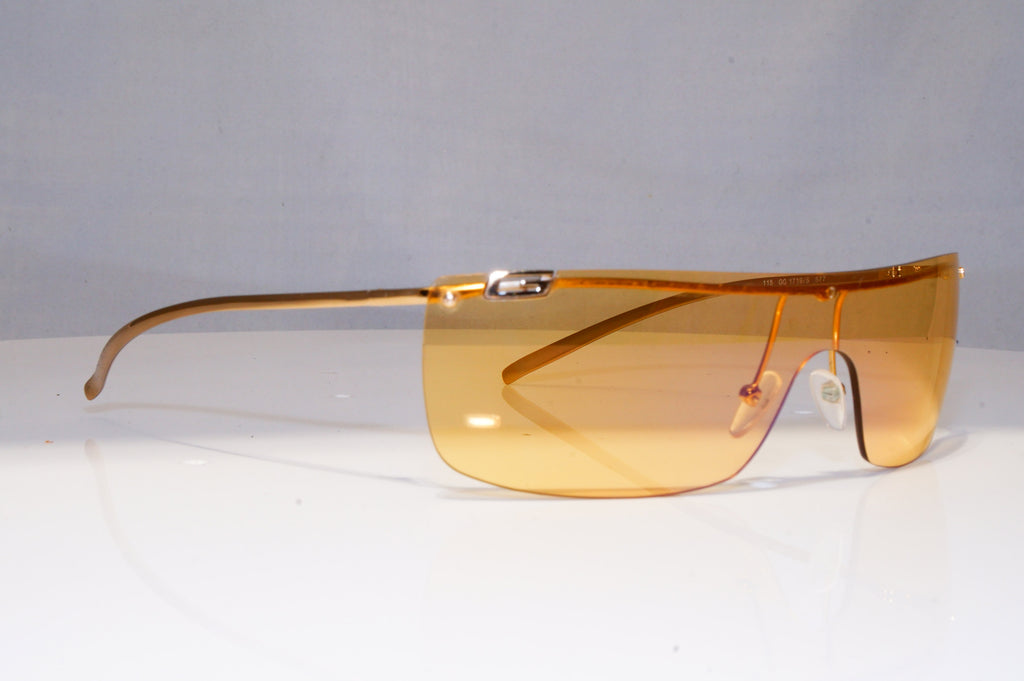 GUCCI Mens Womens Vintage 1990 Designer Sunglasses Gold Shield GG 1719 577 17889