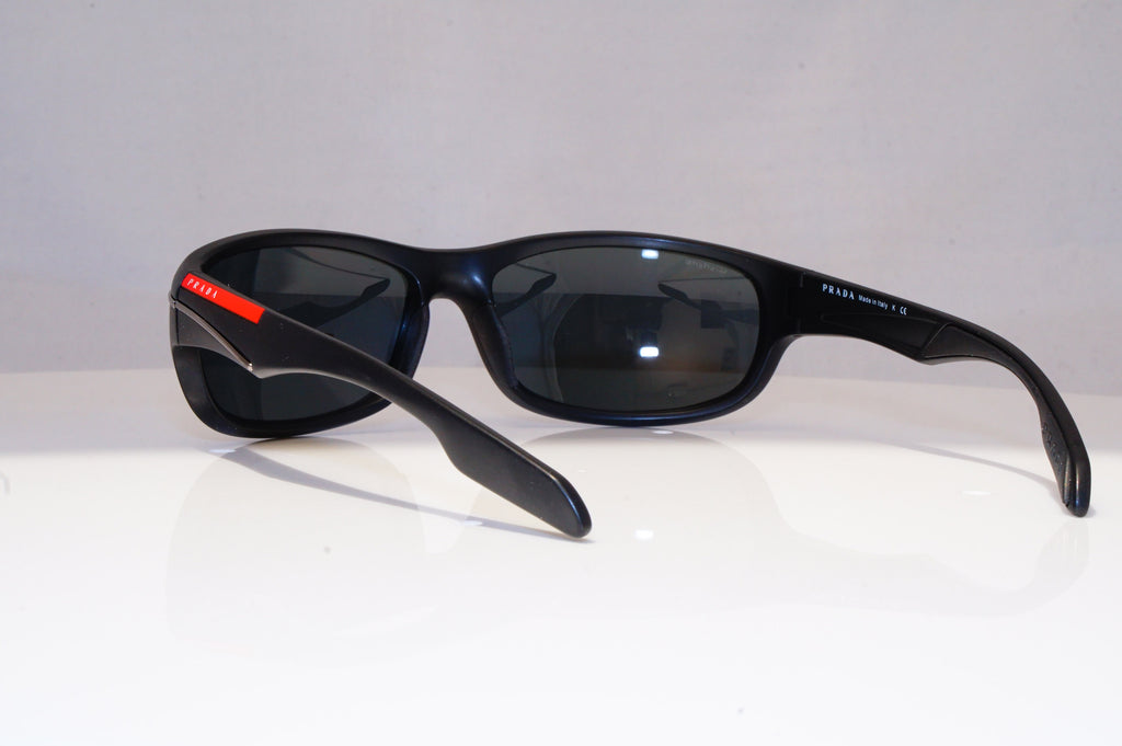 PRADA Mens Designer Sunglasses Black Wrap SPS 02N 1BO-1A1 18554