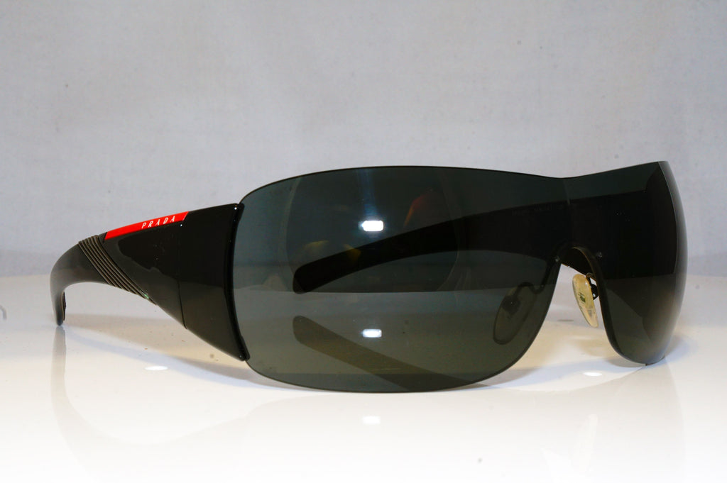 PRADA Mens Designer Sunglasses Black Shield SPS 07H 1AB-1A1 17214