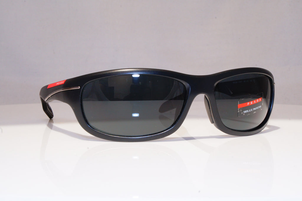 PRADA Mens Designer Sunglasses Black Wrap SPS 02N 1BO-1A1 18554