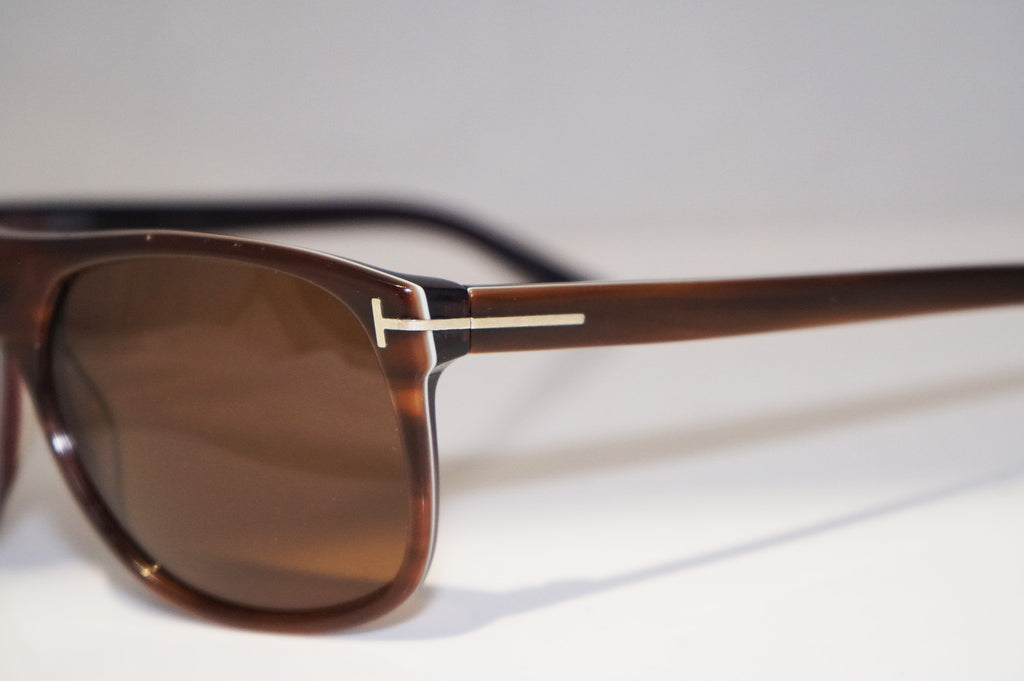 TOM FORD Mens Designer Sunglasses Brown Square Alphonse TF195 50T 12043