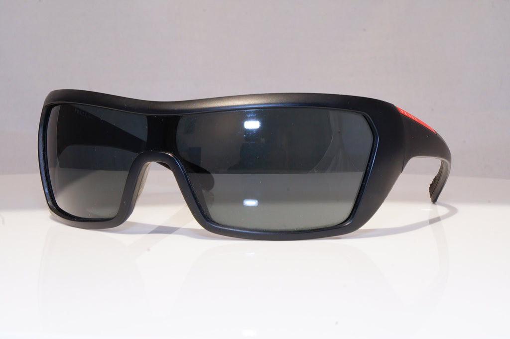 PRADA Mens Designer Sunglasses Black Wrap SPS 07N 1AB-1A1 18557