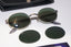 RAY-BAN Vintage Mens Designer Sunglasses Silver Oval W2187 PPAS 14706