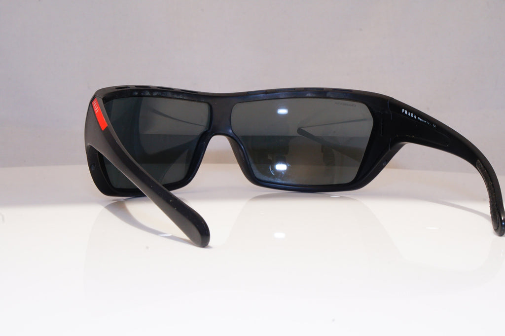 PRADA Mens Designer Sunglasses Black Wrap SPS 07N 1AB-1A1 18557