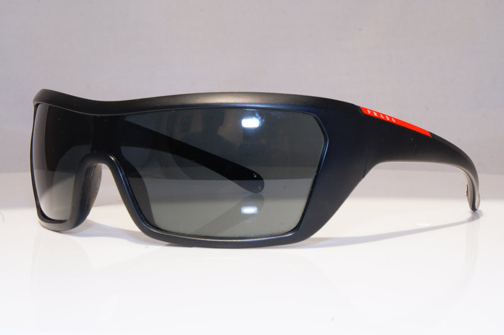 PRADA Mens Designer Sunglasses Black Wrap SPS 07N 1AB-1A1 18557