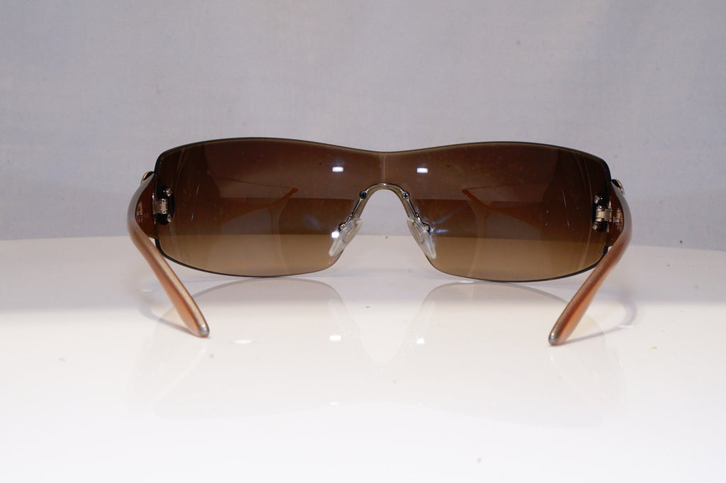 BVLGARI Womens Vintage 1990 Designer Sunglasses Brown Shield 6008 102/13 17891